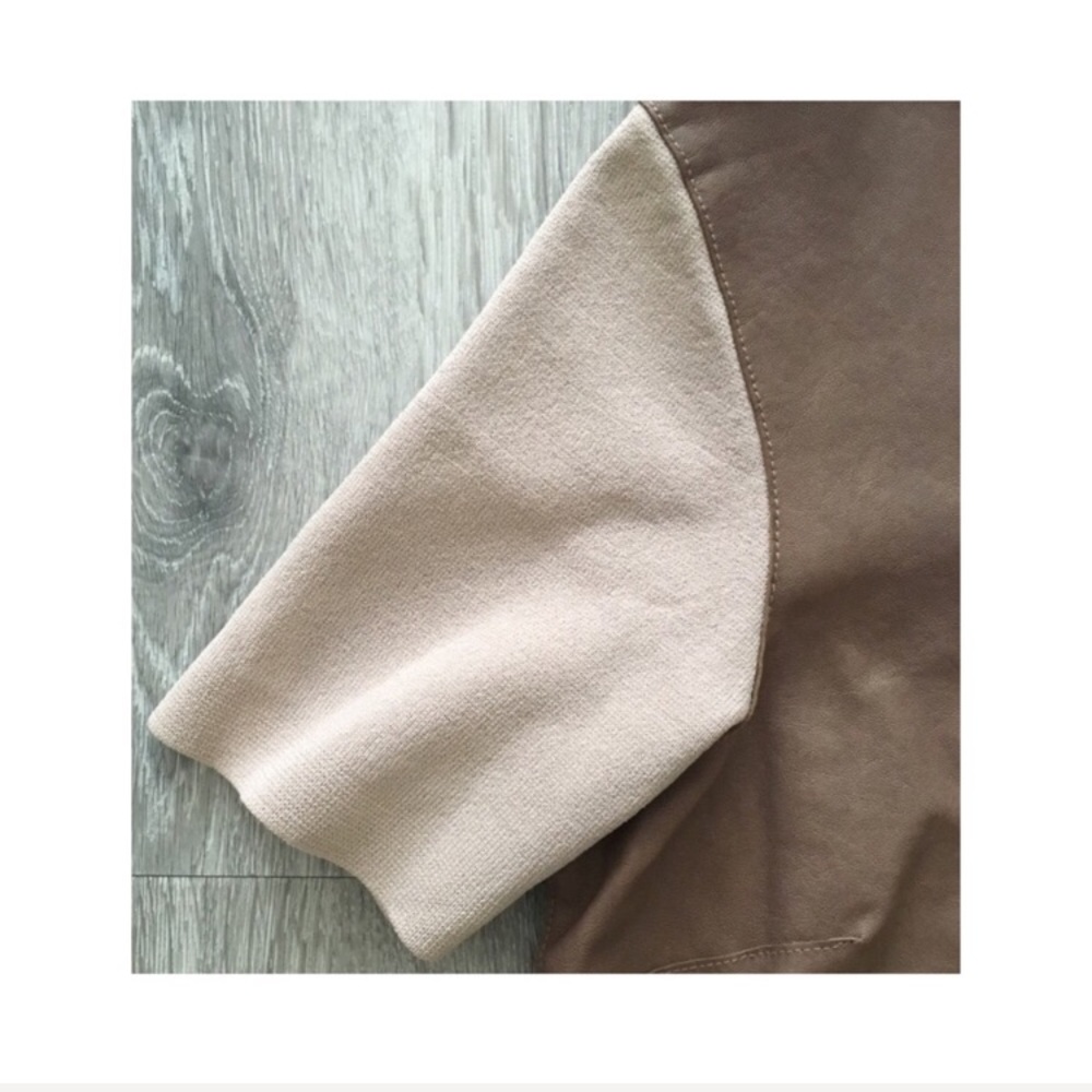 Kate Spade • Leather Panel Scuba Sweater - Picture 6 of 7